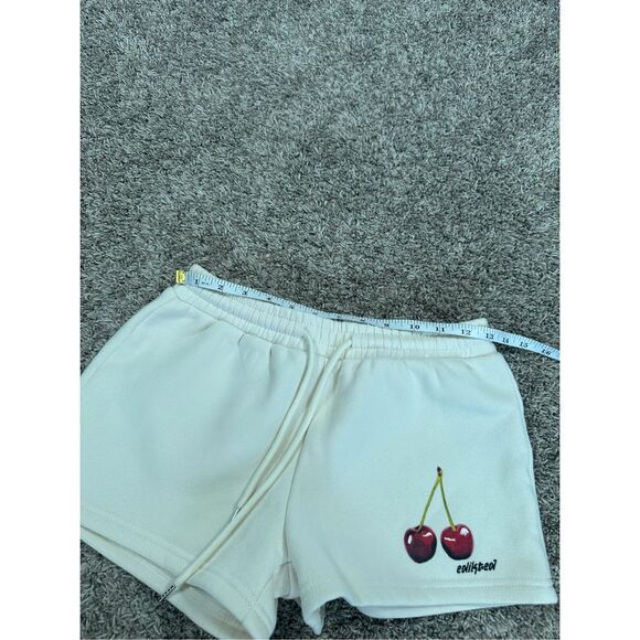 NWOT Edikted Mon Cheri Sweat Shorts Beige Fleece Pull on Drawstring Womens XS - Picture 7 of 11